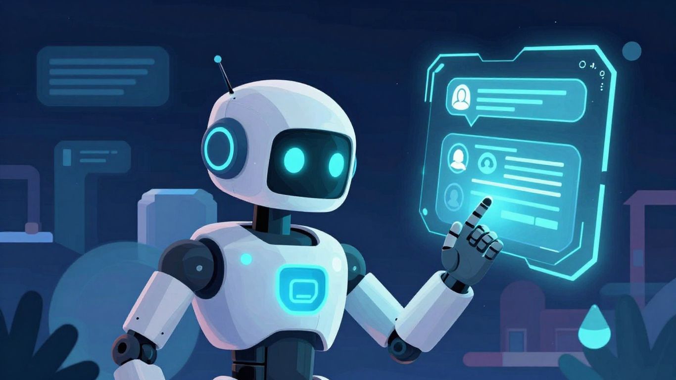 Gemini AI chat interface with futuristic design elements.