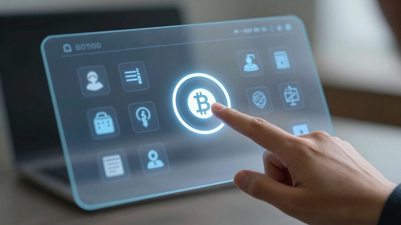 Fidelity crypto wallet interface with digital assets.