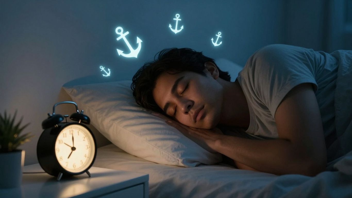 Person sleeping peacefully, protected from cognitive drift.