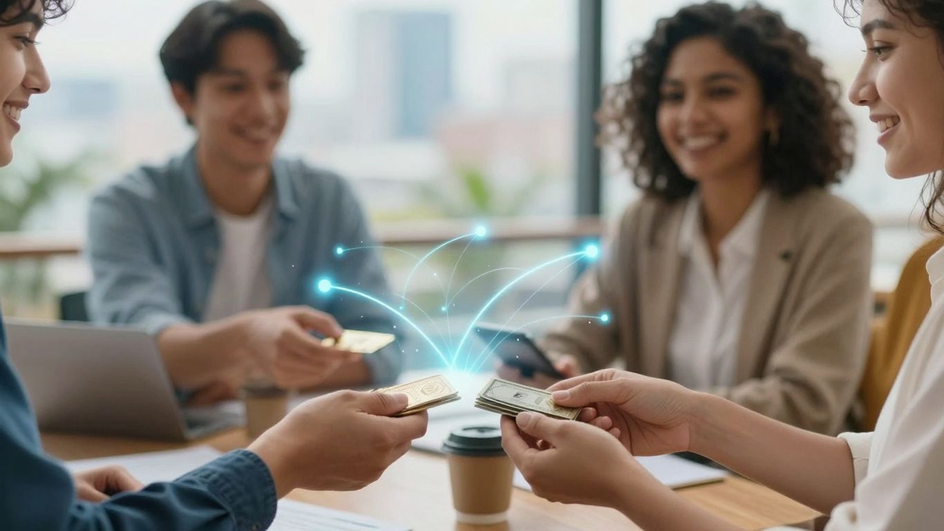 Best crowd source funding. Peer-to-peer lending network with people exchanging digital currency.