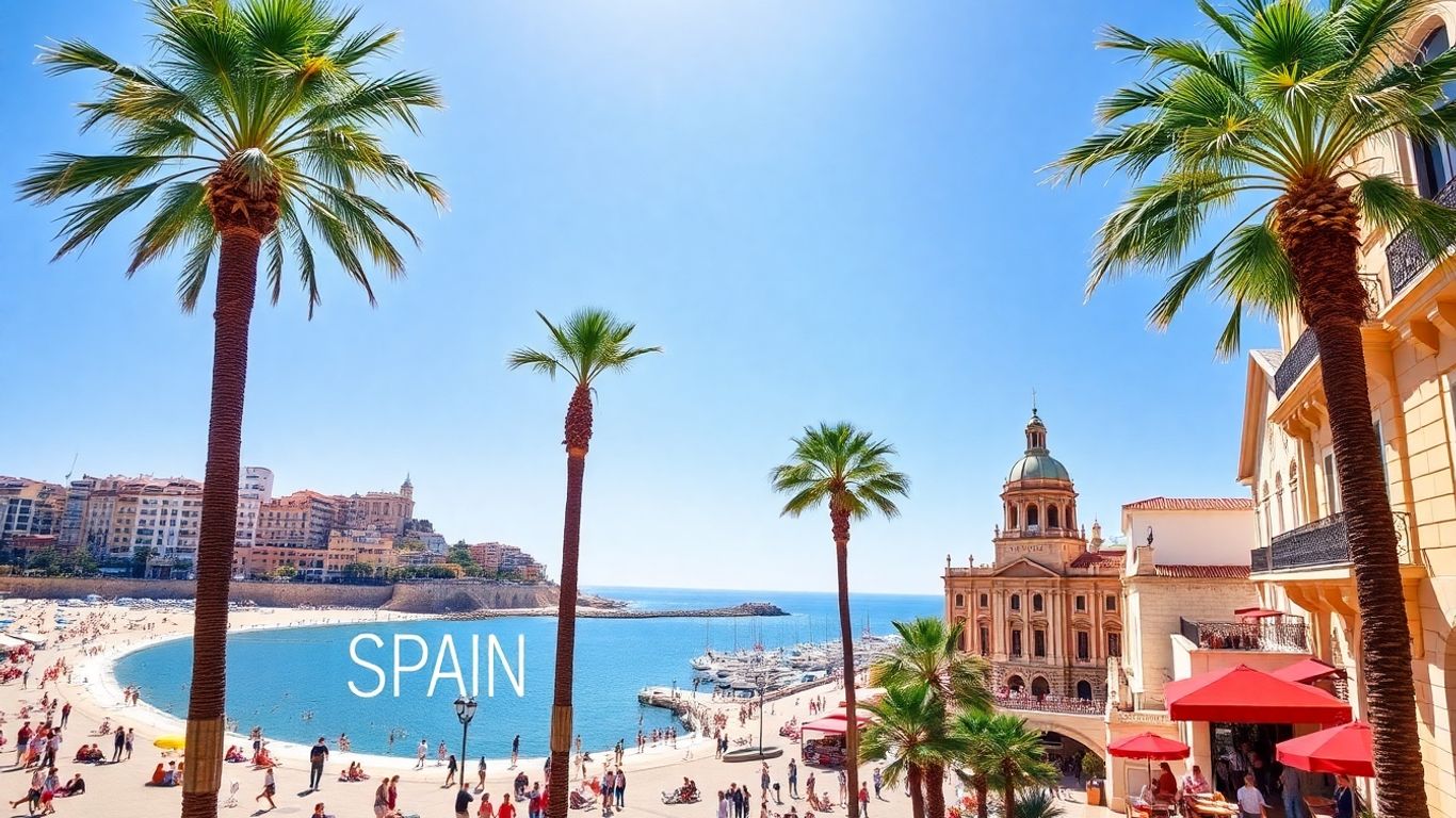 Iconic Spanish cities and beaches for dream holidays.