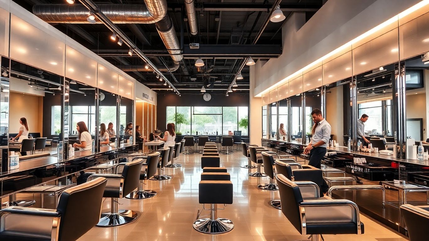 Modern Australian hair salons and stylish haircuts.