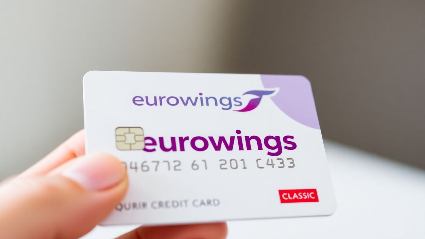 Eurowings Kreditkarte Classic in einer Hand