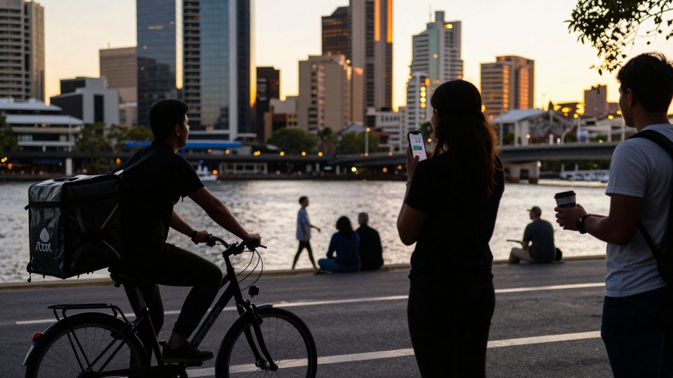 People earning money quickly in Australia with gig work.