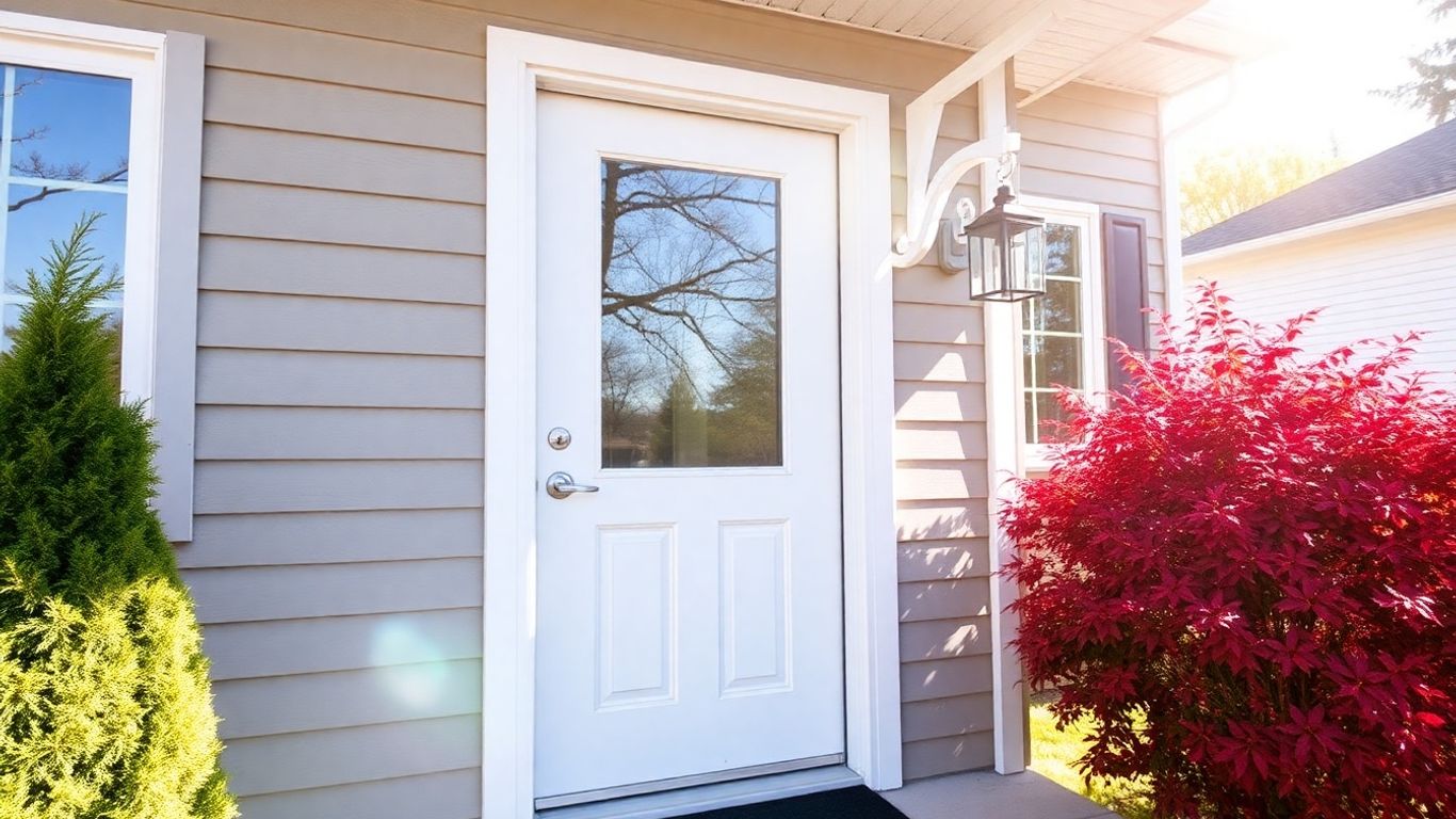 Ottawa home with a new storm door.