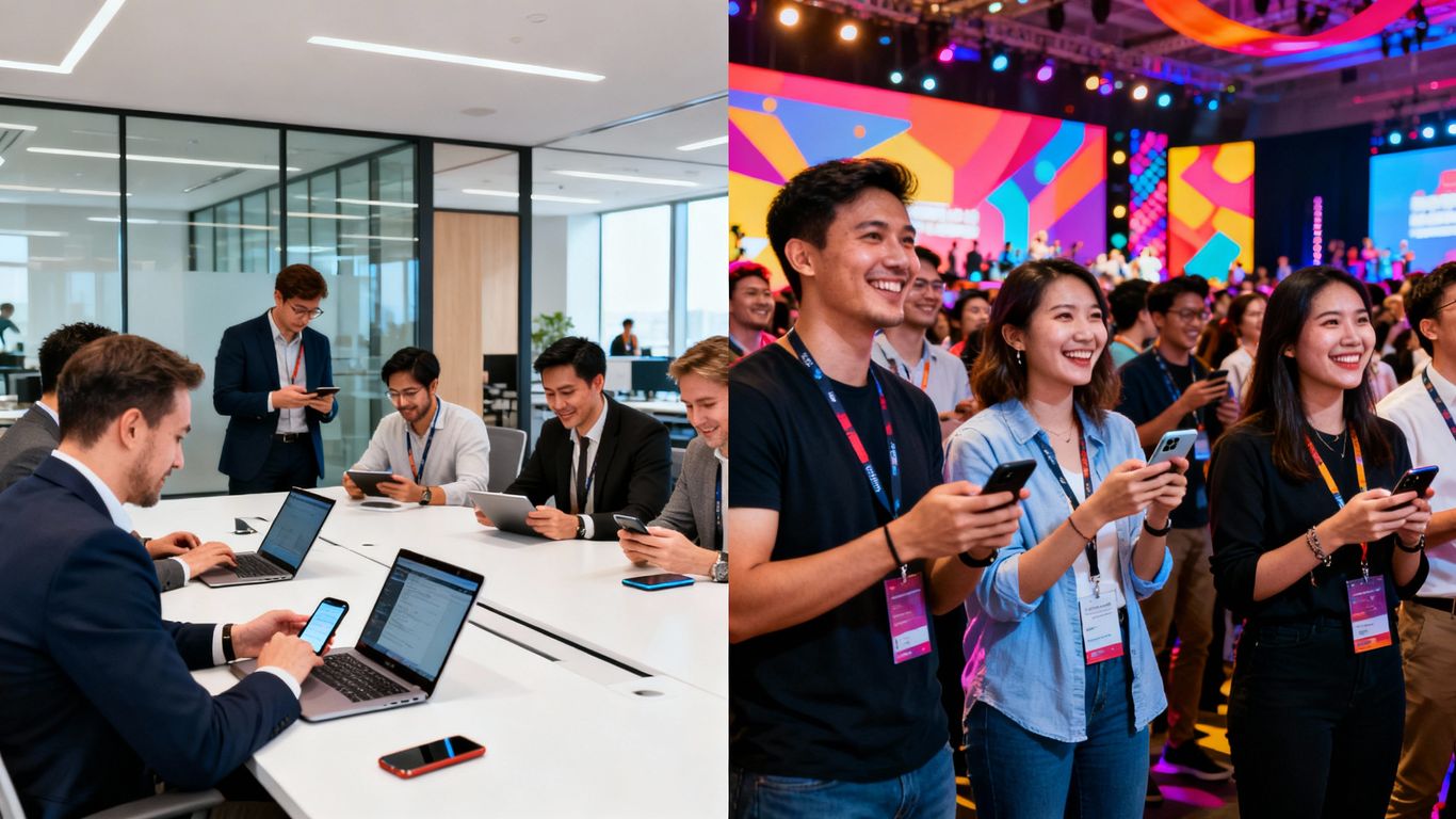 B2B vs B2C social media strategy visual comparison.