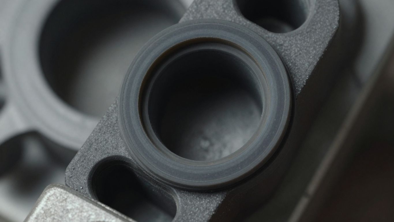 Custom seal fitting into unique industrial opening.