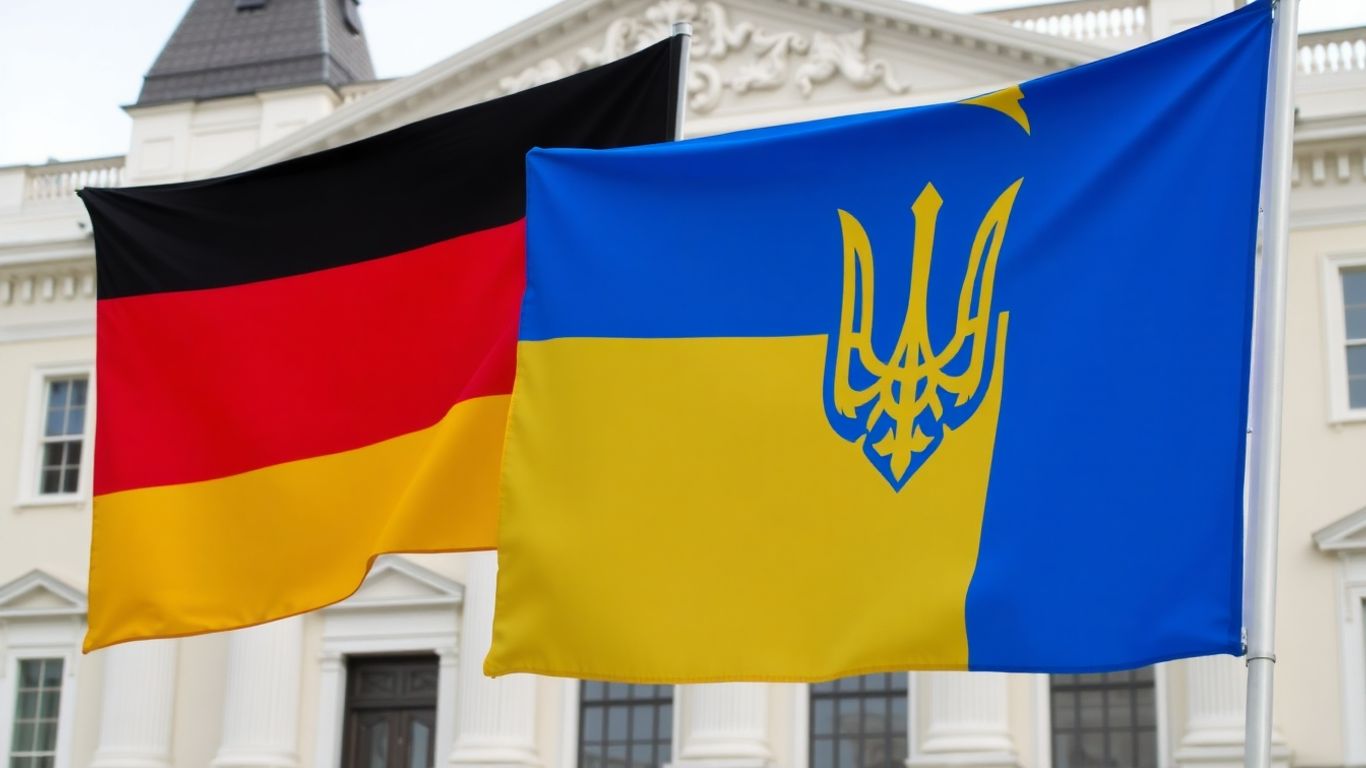 German and Ukrainian flags
