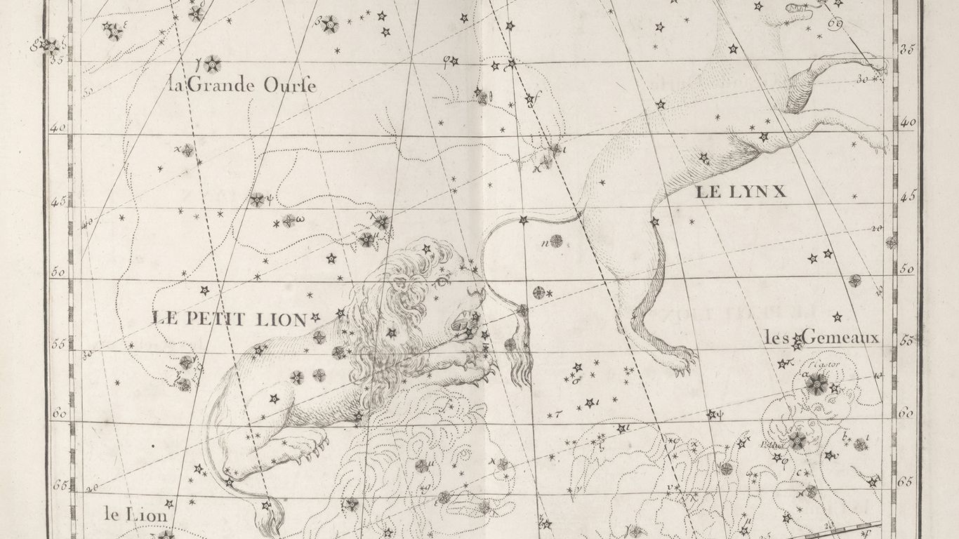 satellite constellation over earth
