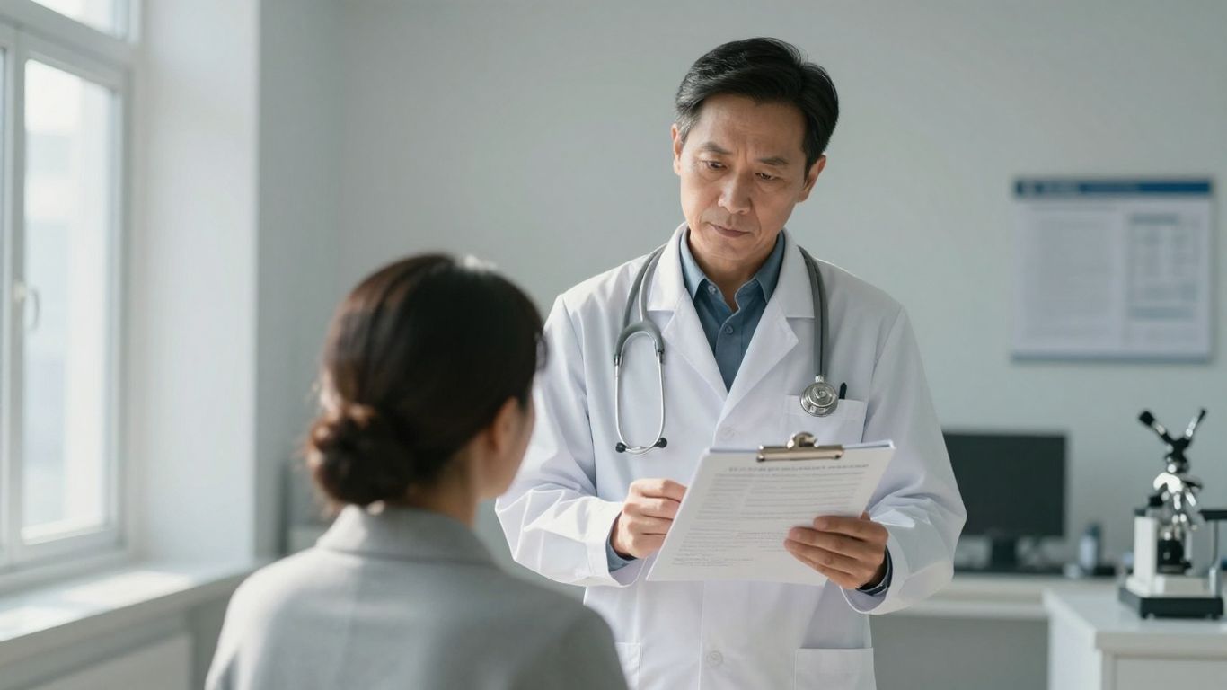 Medicul de familie ia o decizie importantă pentru pacient.