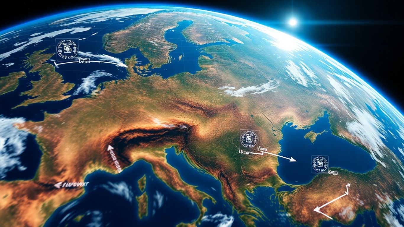 Earth AI video zoom technology visualization