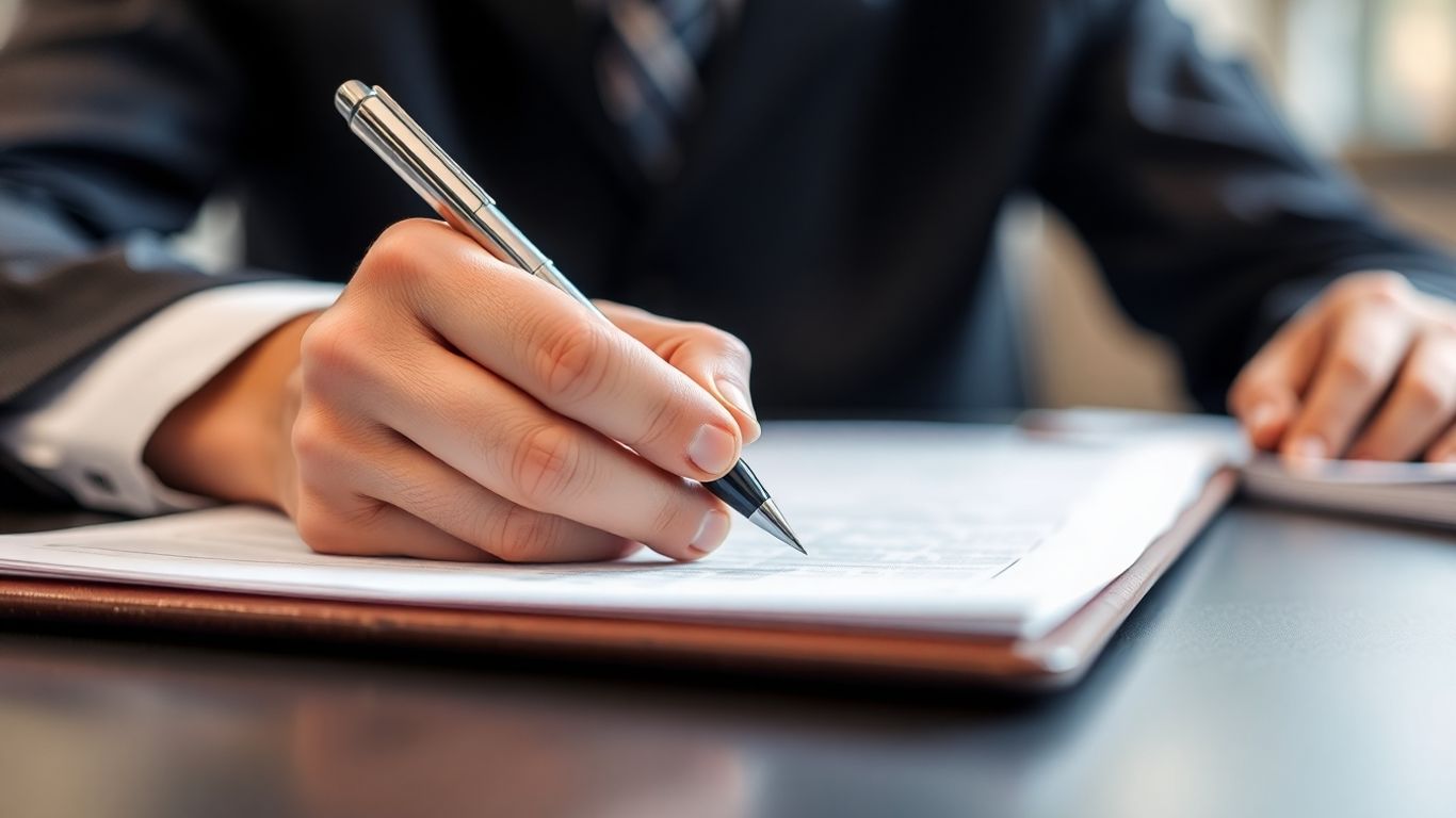 Student writing at a desk for TOEFL integrated essay.