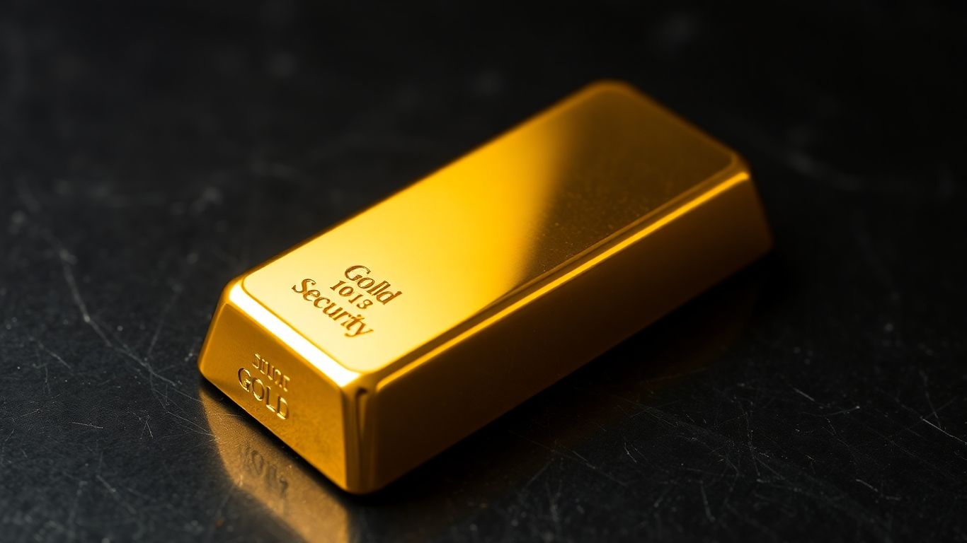 深色背景上閃亮的金條。