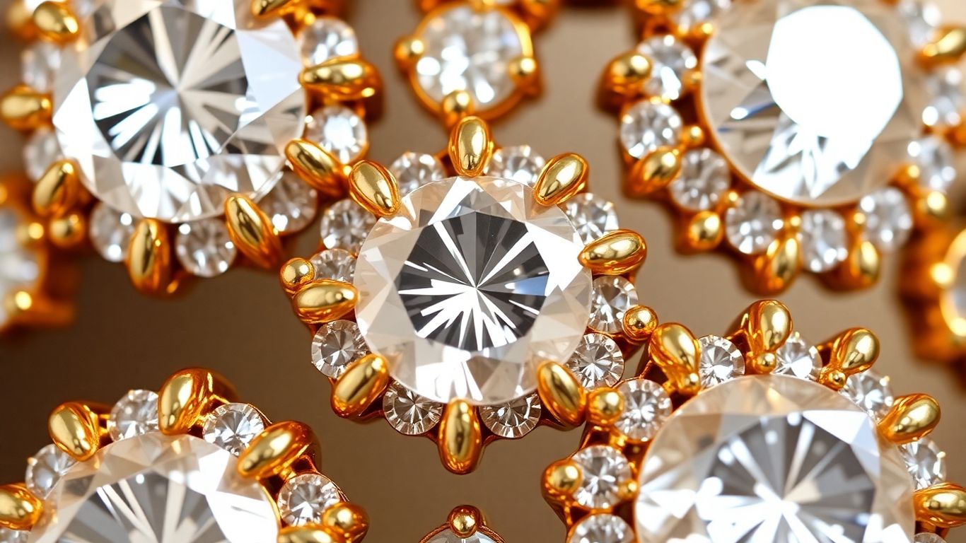 Intricate Polki jewelry with uncut diamonds set in gold.