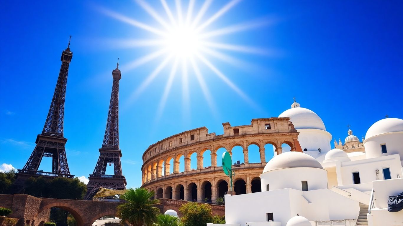 Iconic European landmarks for a 2025 holiday.