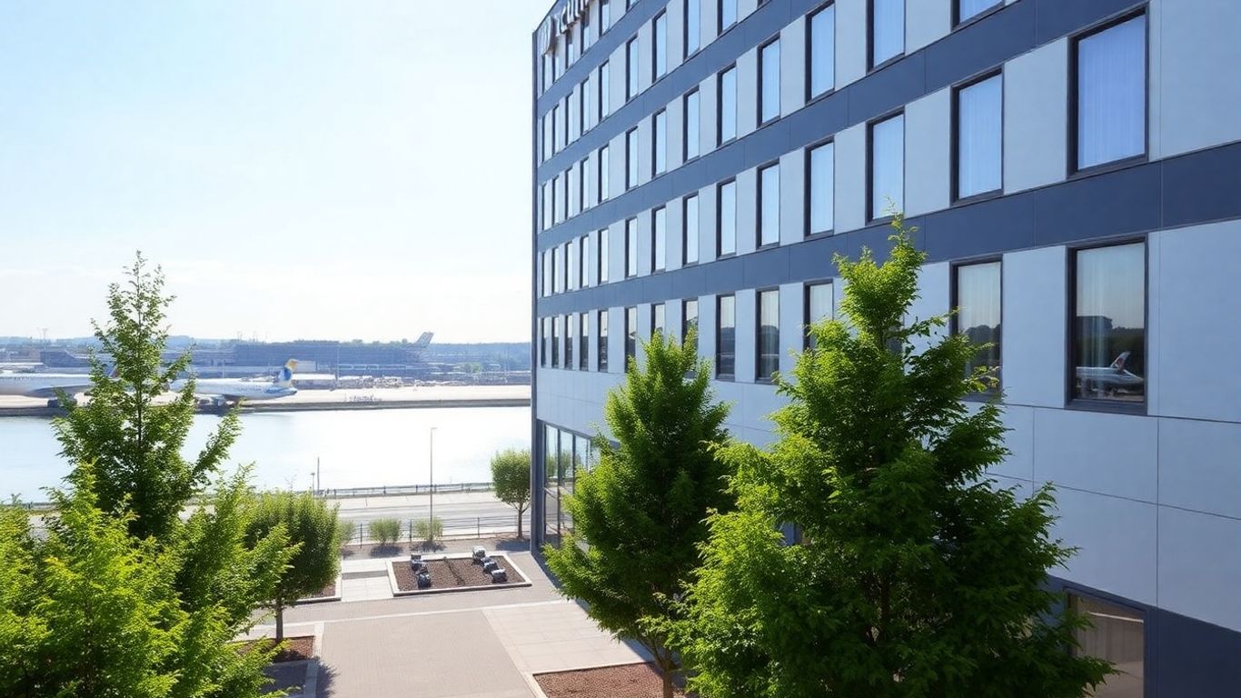Hotel in Köln Porz mit Flughafen und Rheinblick