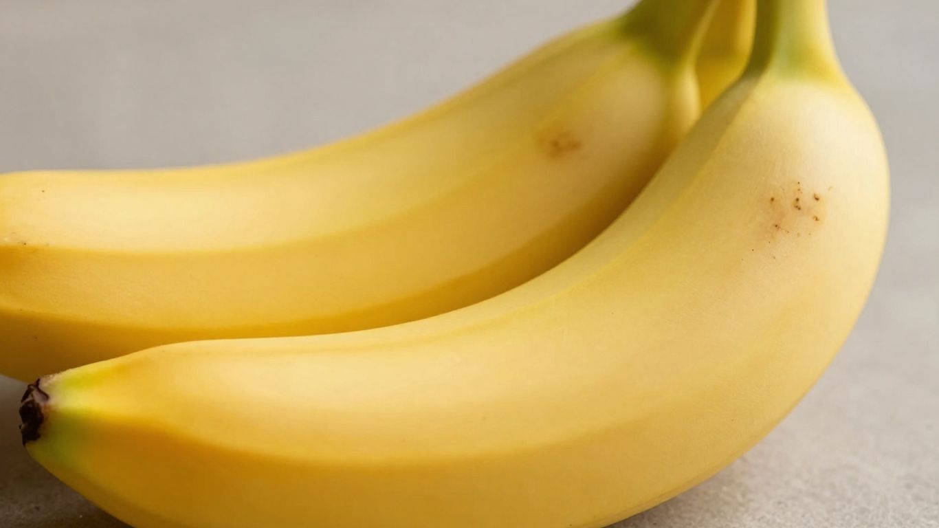 Close-up of a ripe yellow banana