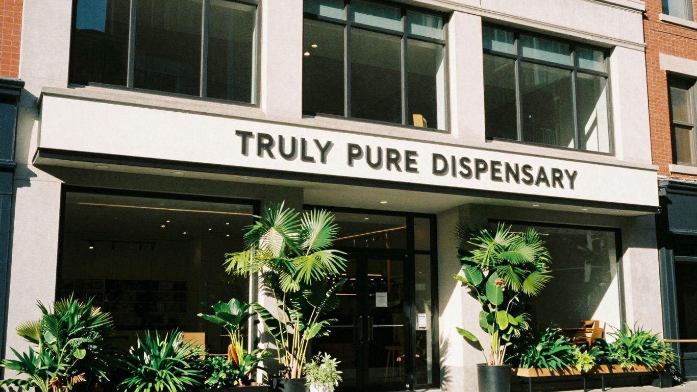 Truly Pure Dispensary exterior in Portland, Oregon.