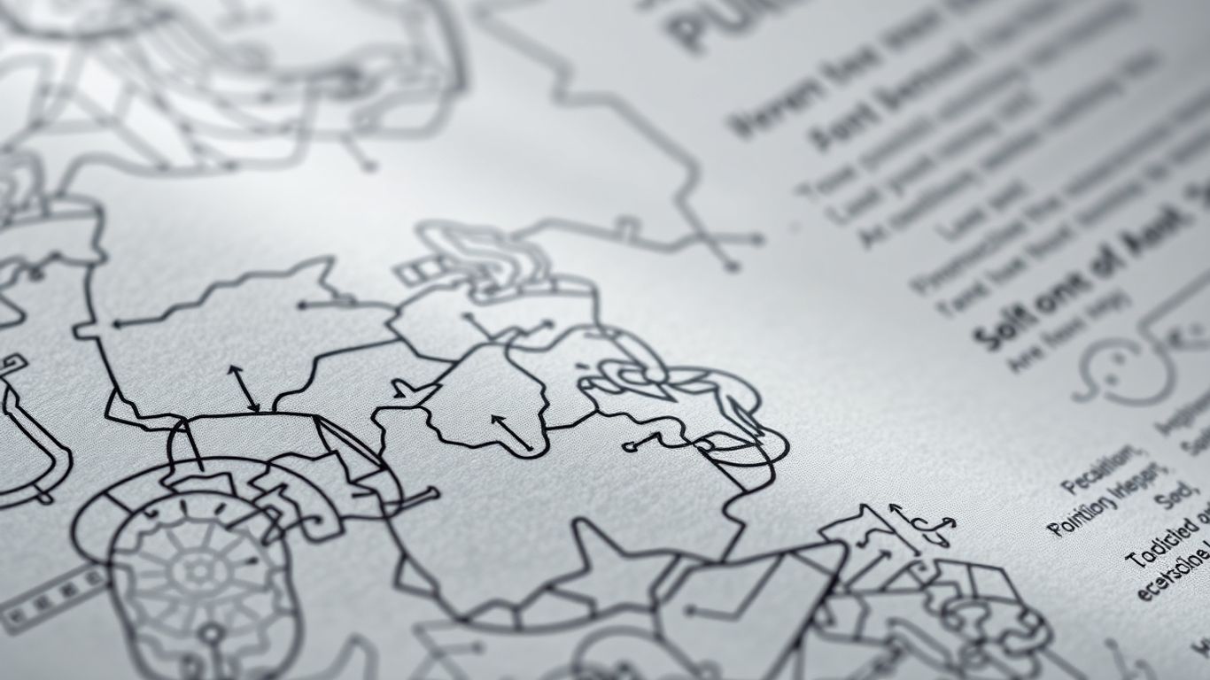 Intricate financial document details