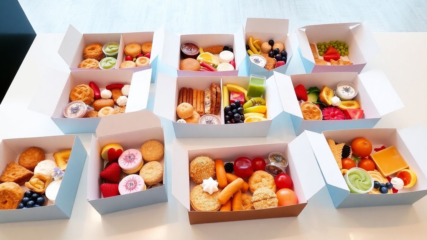 กล่องขนมจัดเบรคหลากหลายเมนูพร้อมส่ง