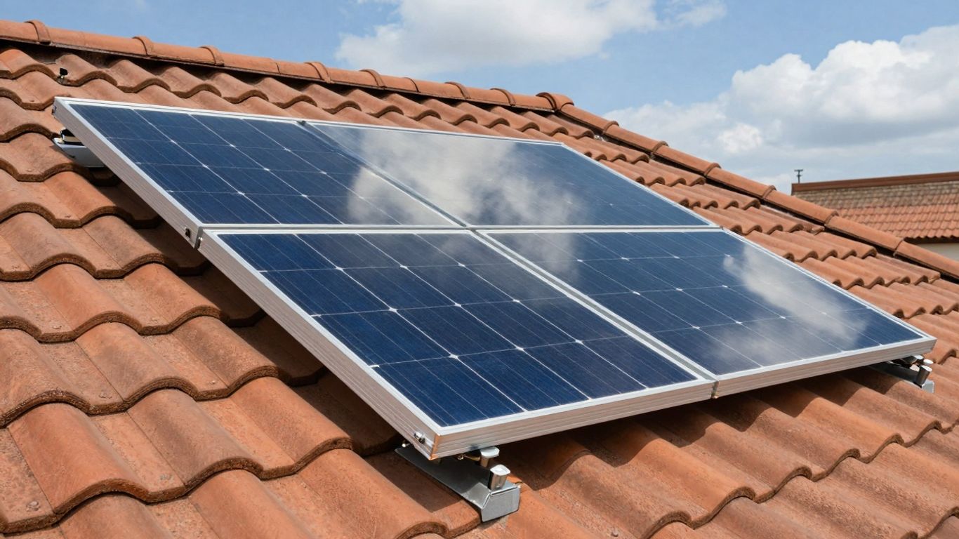 DualSun solar panel on a sunny roof.