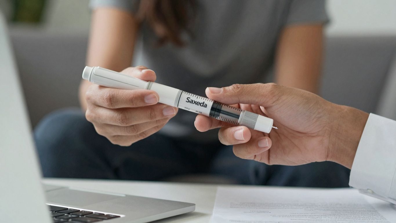 Caneta Saxenda para emagrecimento e saúde.