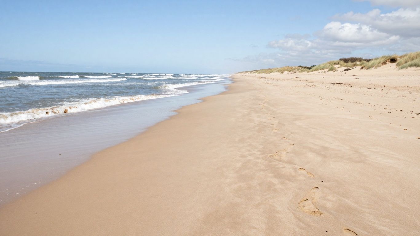 Strandwandeling Noordwijk naar Katwijk met de zee.