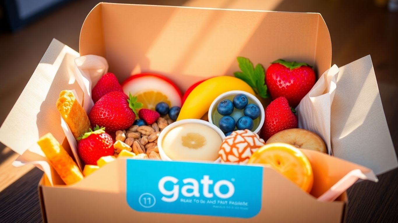 กล่องขนมกาโตว์พร้อมของว่างเพื่อสุขภาพ