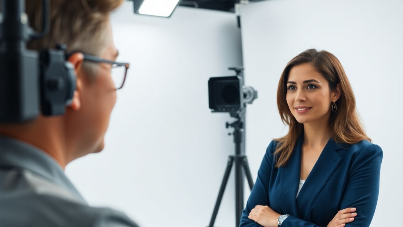 Entrevista profesional grabada en estudio.