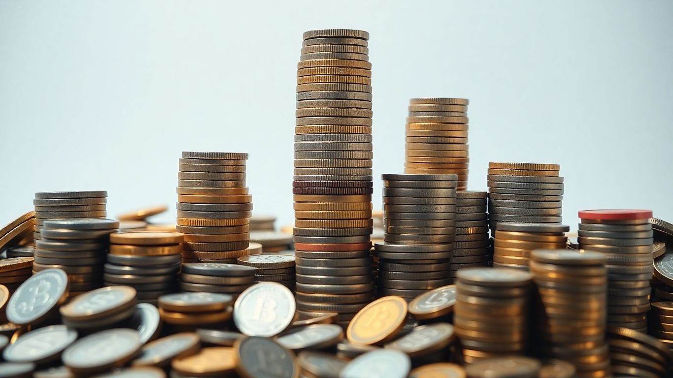 Dinheiro crescendo magicamente com juros compostos.