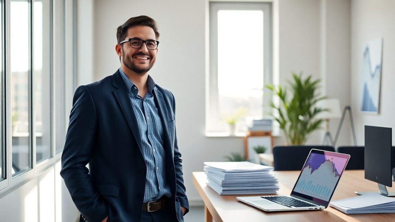 Small business owner feeling secure with PEO support.