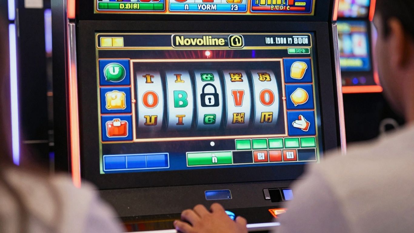 Novoline Spielautomaten mit Sicherheitssymbol