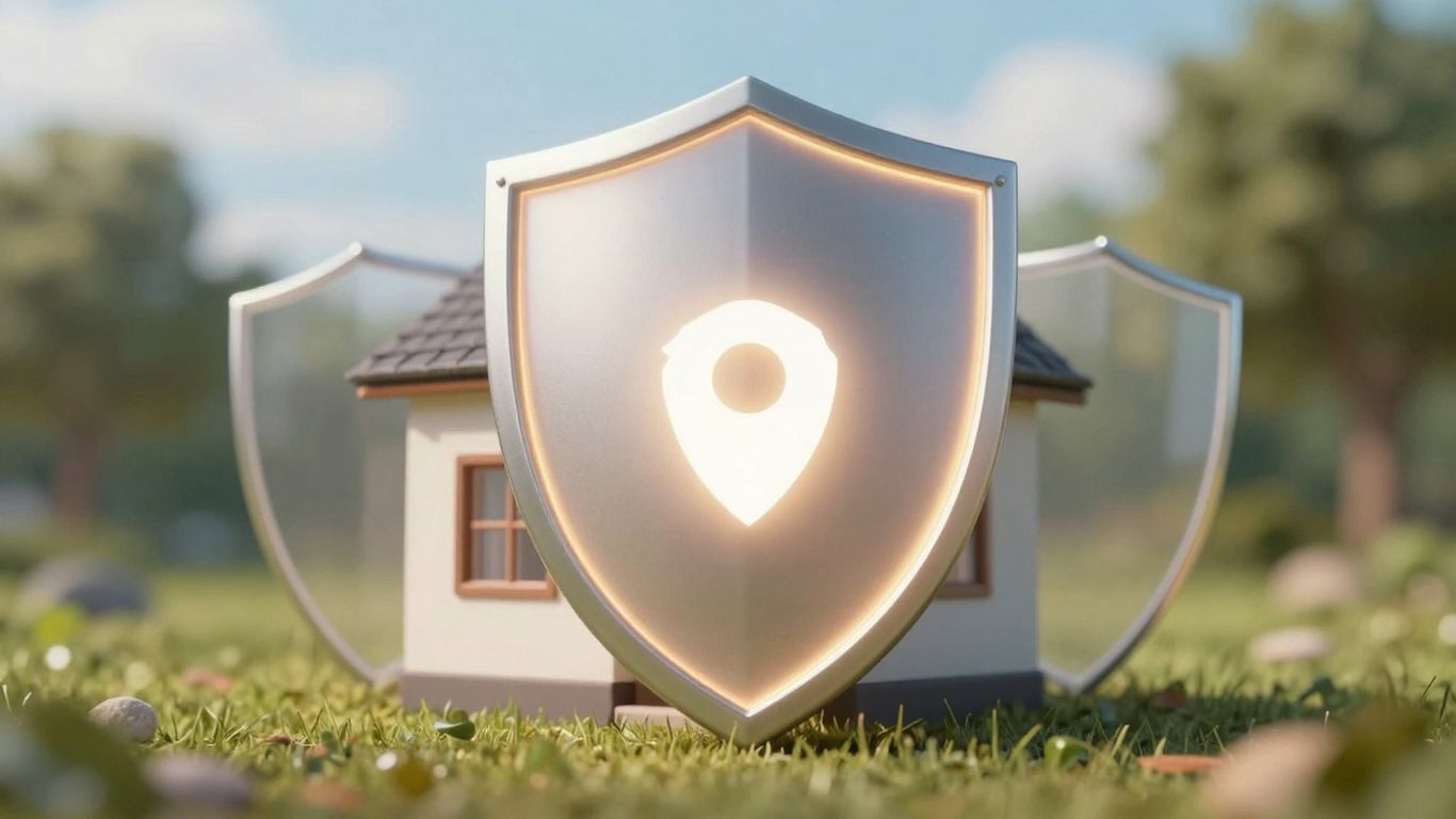 Casa protegida por un seguro de hogar.