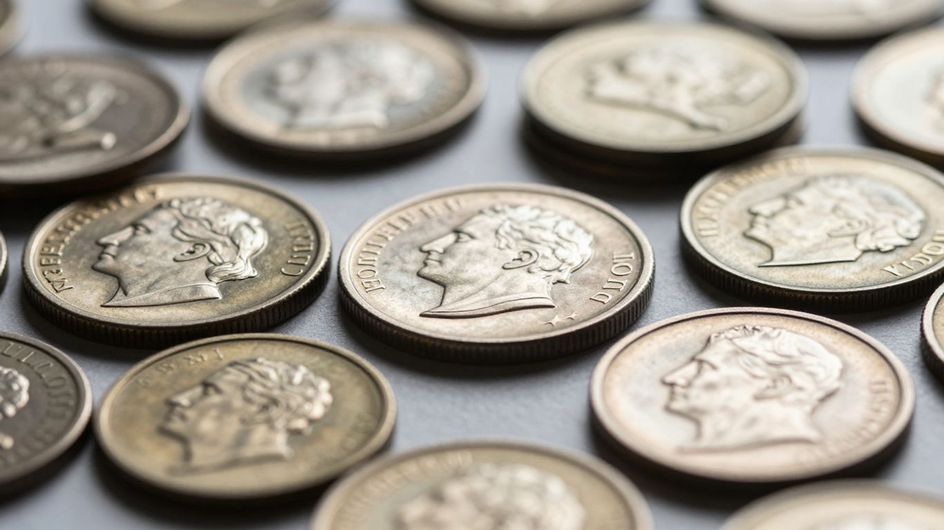 Collection of shiny proof coins