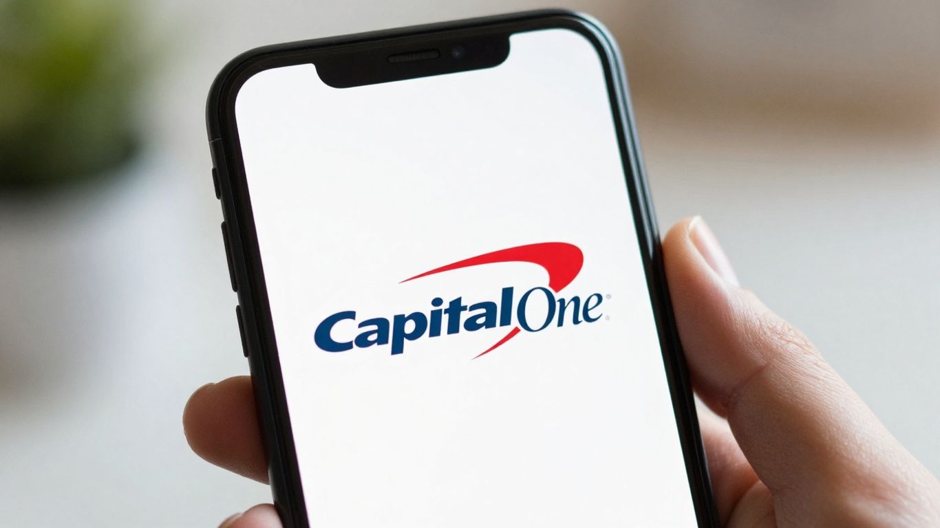 Capital One Auto Finance contact information on a smartphone screen.