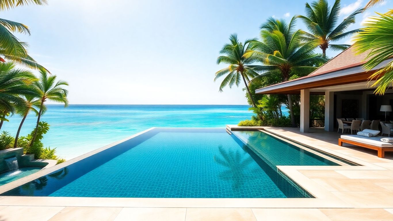 Villa Taipan infinity pool overlooking the ocean in Phuket.