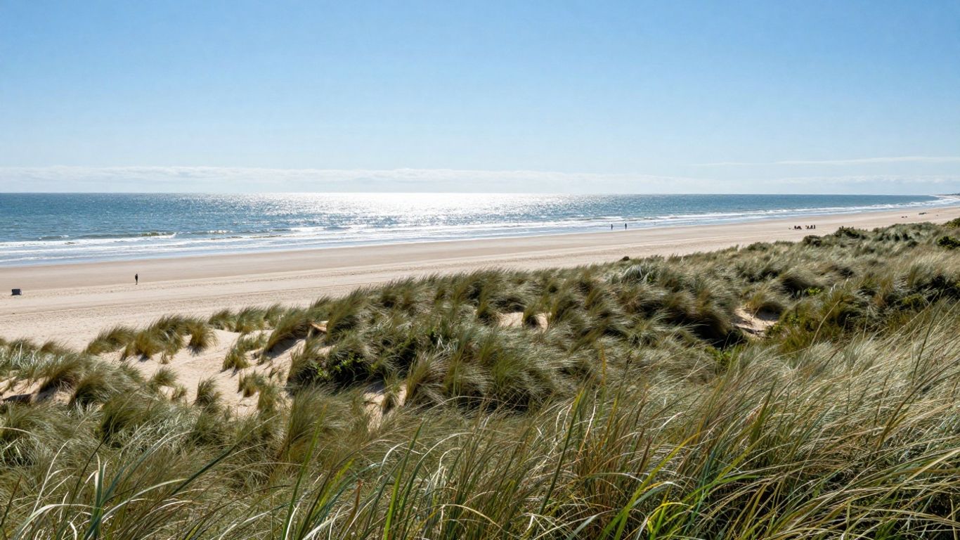Zonsondergang boven de zee bij Zoutelande