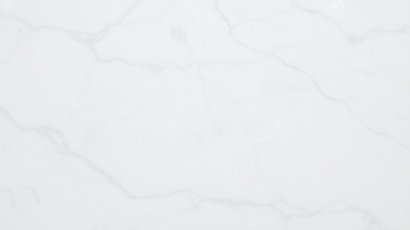 Polished white pearl marble with grey veins.