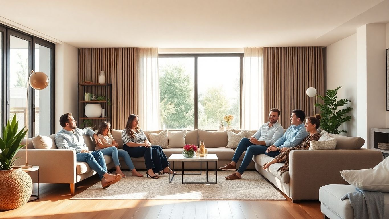 Comparación de seguros de hogar Tuio y Allianz en salón