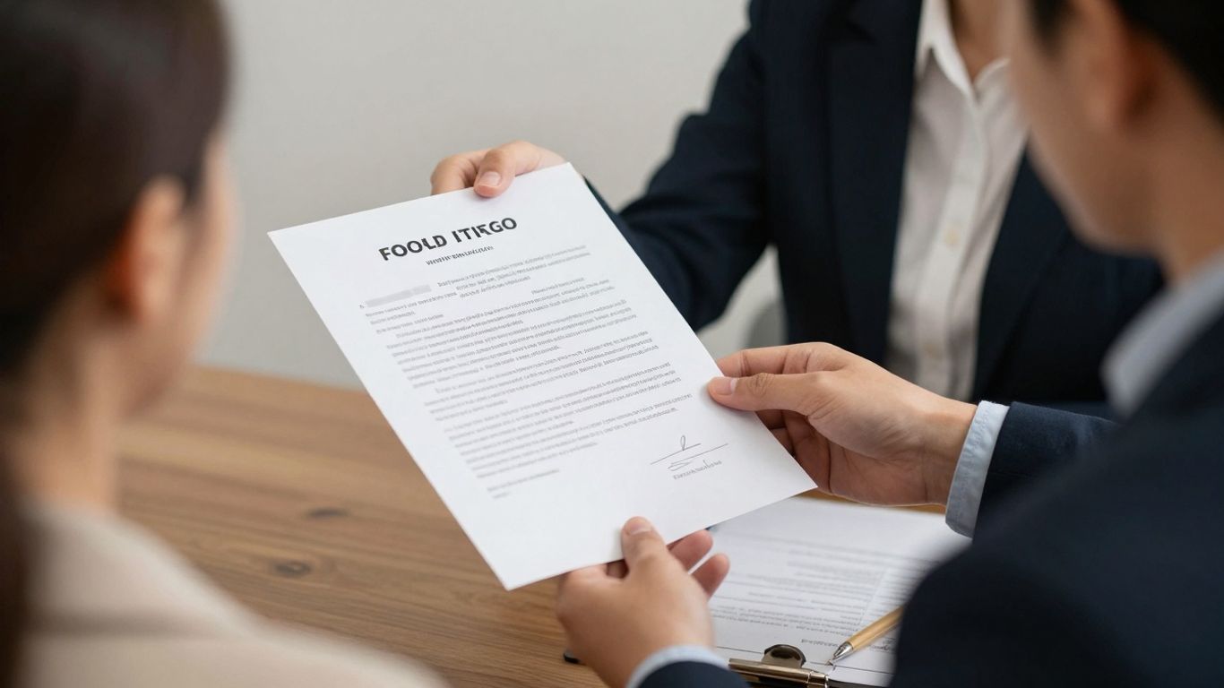 Landlord gives eviction notice to tenant.