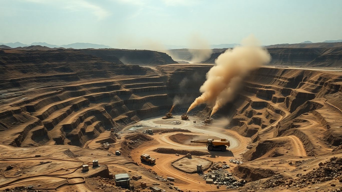 Minería de oro, paisaje devastado