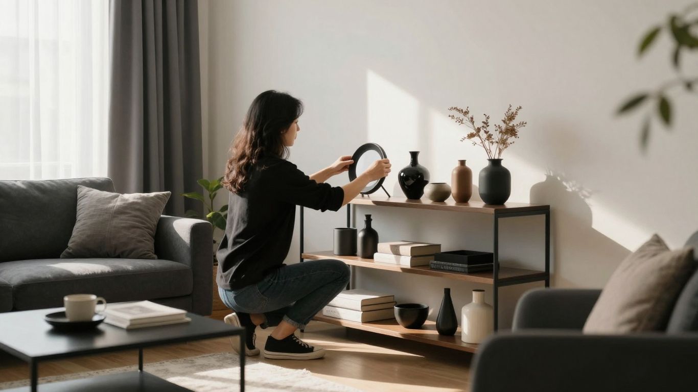 Persona personalizando su hogar con un seguro flexible.