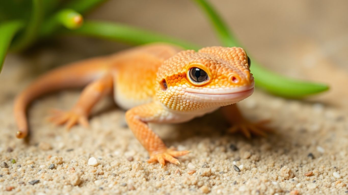 Baby bearded dragon looking alert and healthy.