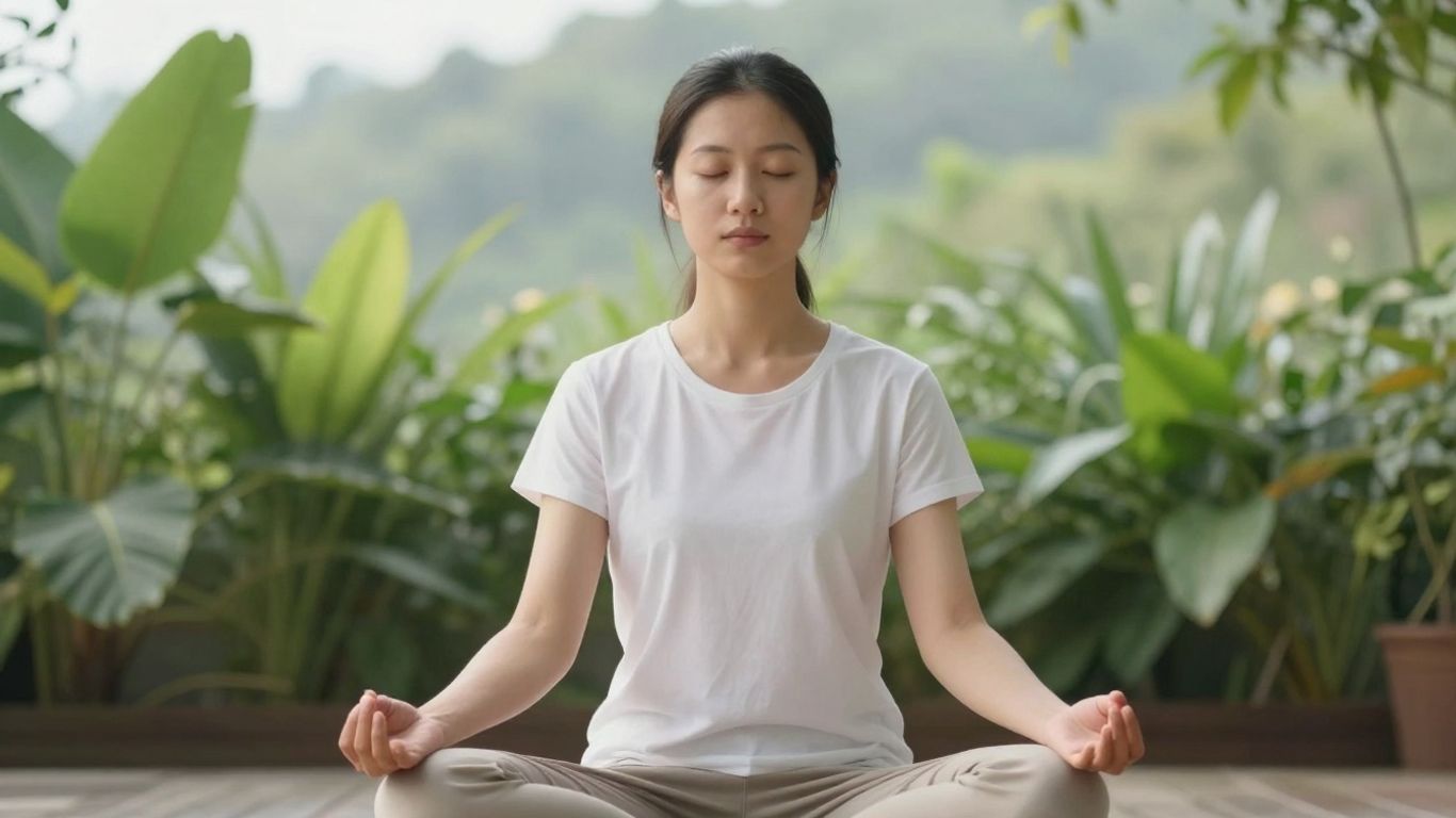 How to Meditate Mindfulness for Inner Peace 1 Person meditating peacefully in nature.