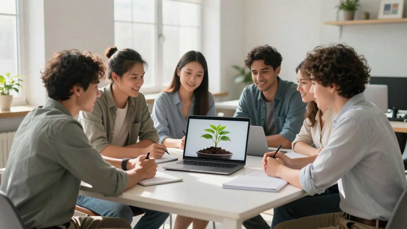 Small business owners collaborating on IT growth.