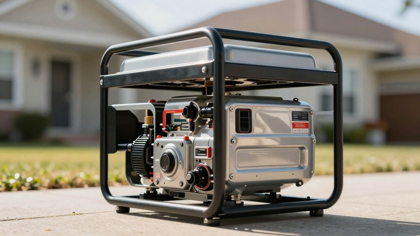 Petrol electric generator for home power backup