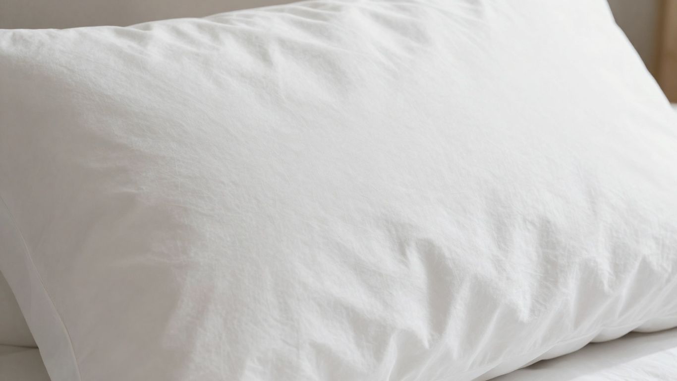A rumpled white pillowcase.