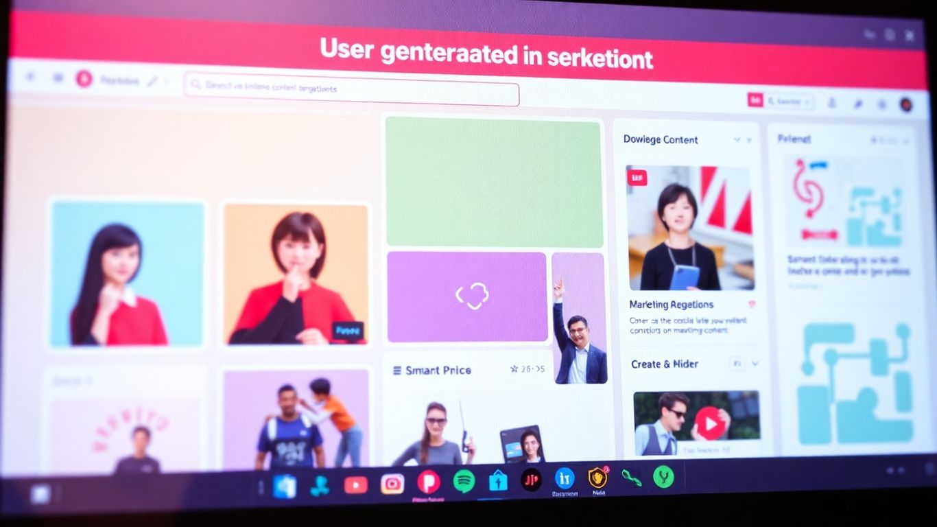 Digital interface with user-generated content