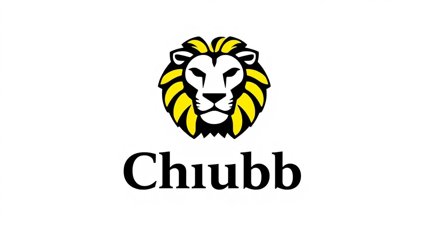 Logo de Chubb con un león estilizado.
