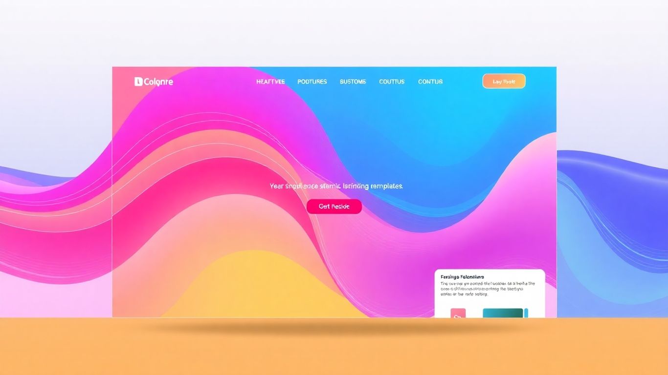 Unique website design contrasted with generic templates.